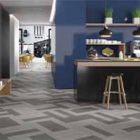 Concrete 6 by 24 Porcelain WoodLook Tile Plank